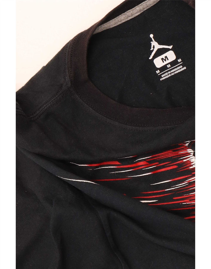 Jordan - Camiseta gráfica para hombre, talla mediana, color negro