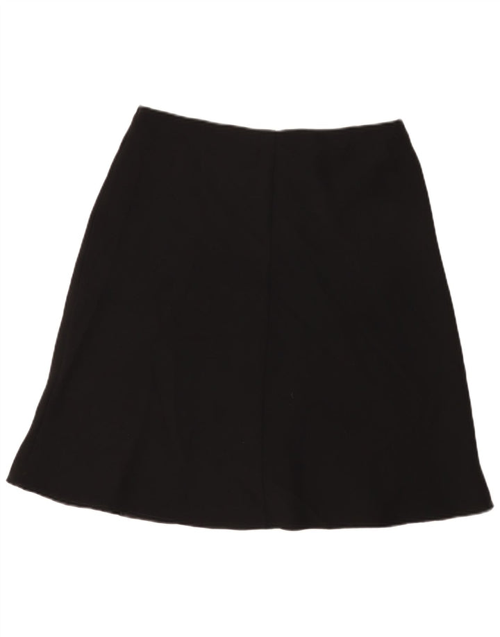 Marks & Spencer Falda Acampanada para Mujer UK 40 Grande W32 Poliéster Negro