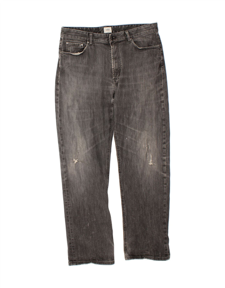 CERRUTI 1881 Mens Distressed Straight Jeans W38 L31 Grey Vintage Cerruti 1881 and Second-Hand Cerruti 1881 from Messina Hembry 