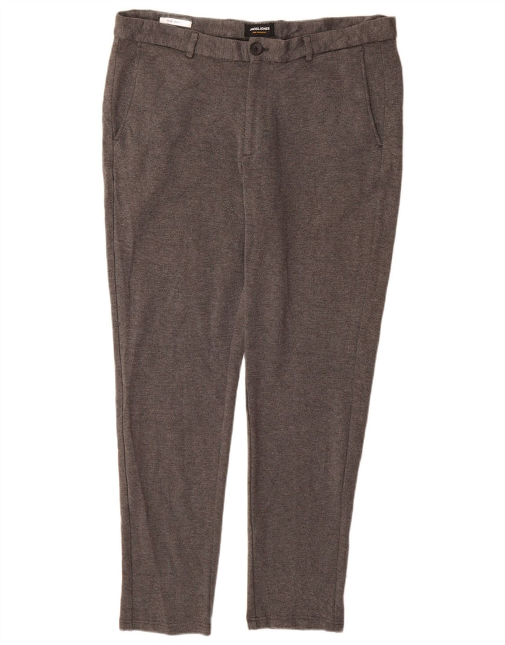 JACK & JONES Pantalón chino Marco Slim para hombre W36 L32 Viscosa gris