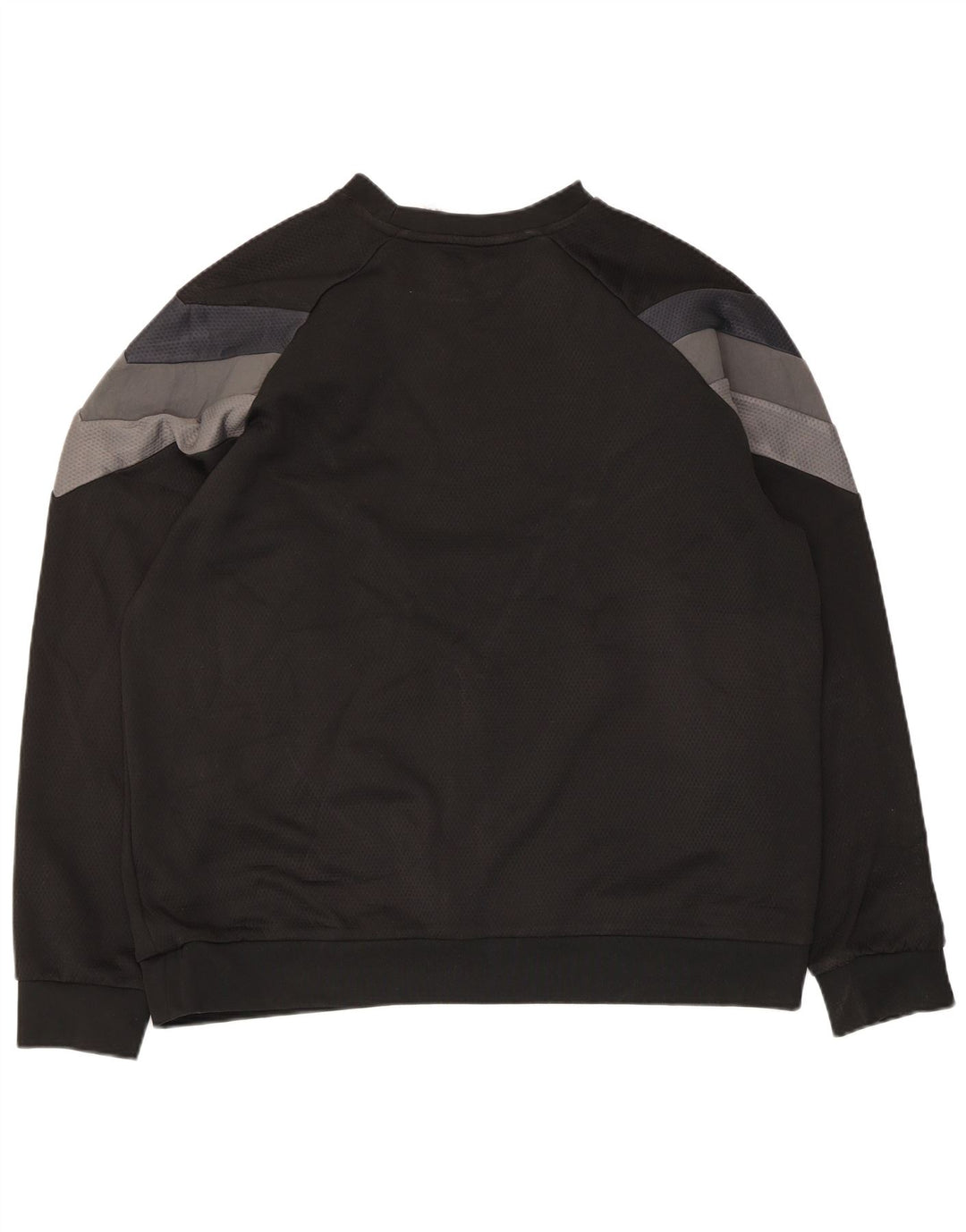 Adidas Hombre Sudadera Jumper XL Negro Colorblock Poliéster