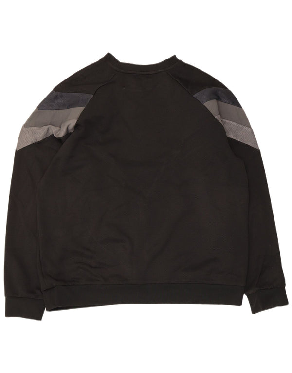 Adidas Hombre Sudadera Jumper XL Negro Colorblock Poliéster
