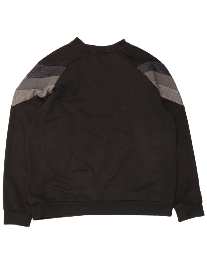 Adidas Hombre Sudadera Jumper XL Negro Colorblock Poliéster