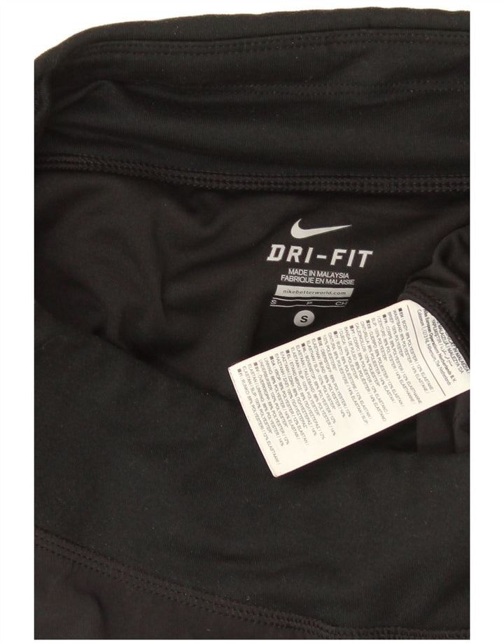 Nike - Pantalones cortos deportivos Dri Fit para mujer, talla 10, poliéster negro pequeño