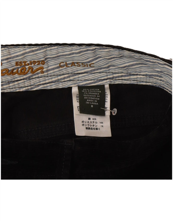 Eddie Bauer Pantalones clásicos de pana para mujer US 8 Medium W30 L32 Negro