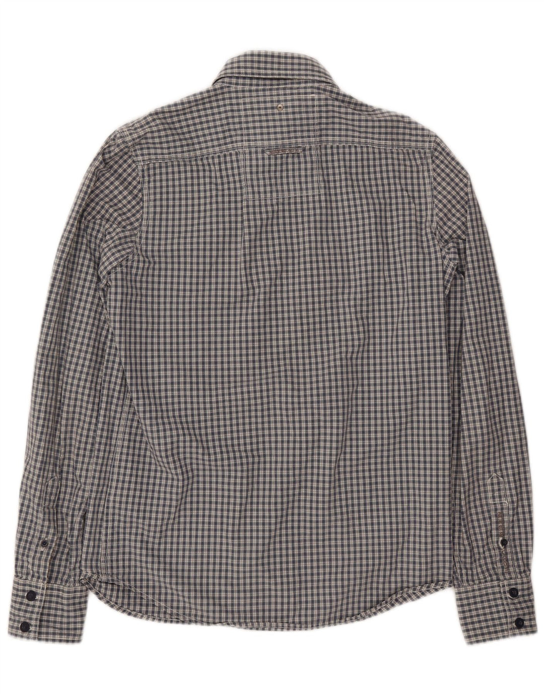 Camisa Superdry para hombre de algodón a cuadros azules grandes