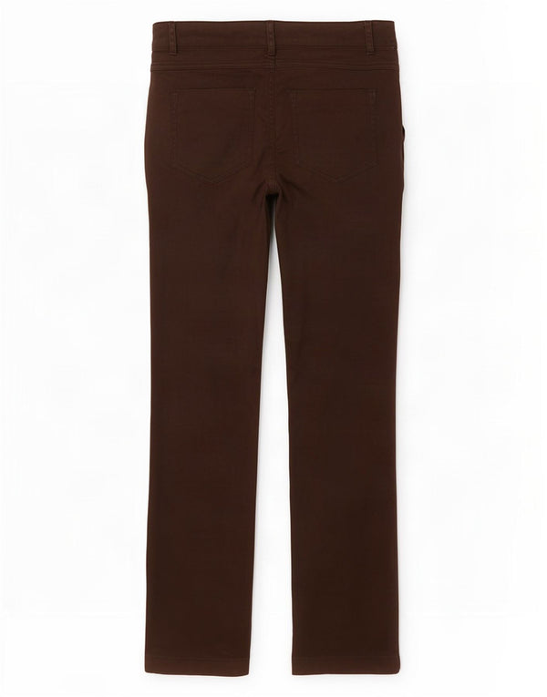 Benetton Pantalón Casual Recto Mujer IT 38 XS W28 L32 Marrón
