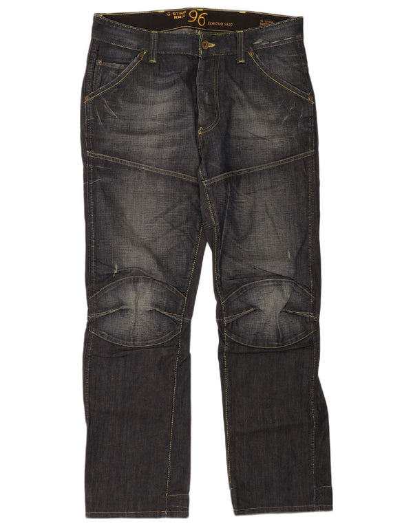 Vaqueros rectos G-Star Elwood para hombre W34 L30 Algodón azul marino