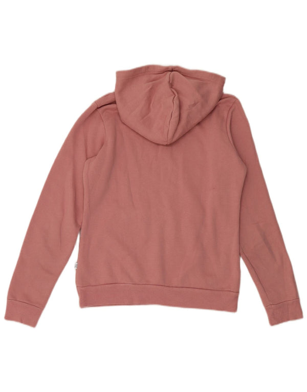 Puma Sudadera con capucha gráfica para mujer UK 10 Small Pink Cotton