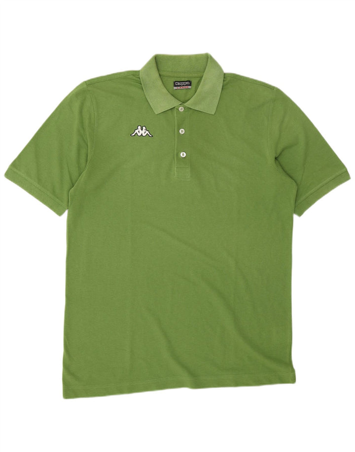 Kappa Polo Hombre Grande Verde Algodón