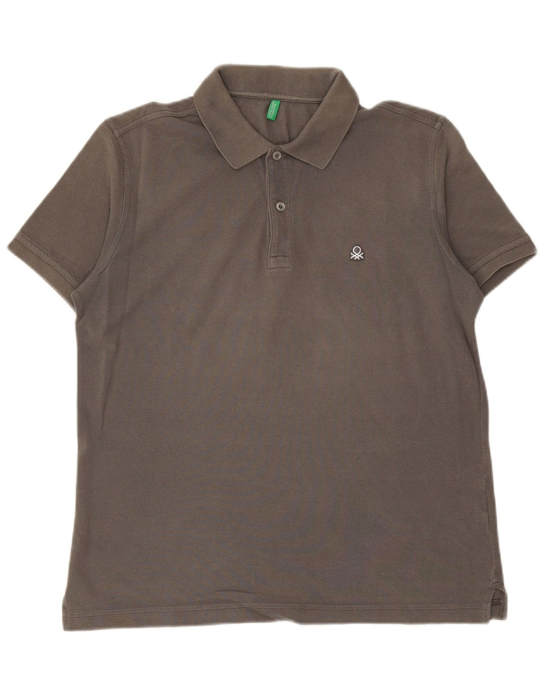 BENETTON Polo Hombre Gris Medio