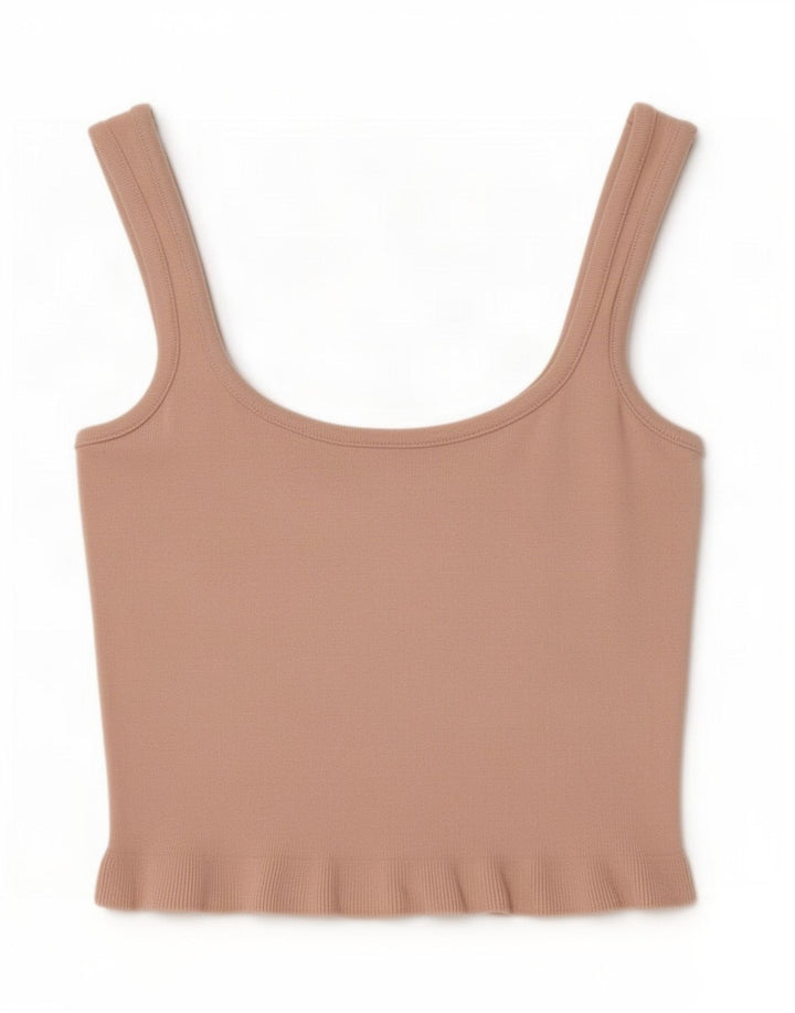 Zara Mujer Crop Cami Top UK 8 Small Rosa