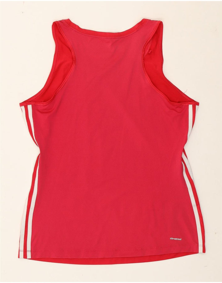Adidas Mujer Climacool Chaleco Top UK 16/18 Grande Rosa Poliéster