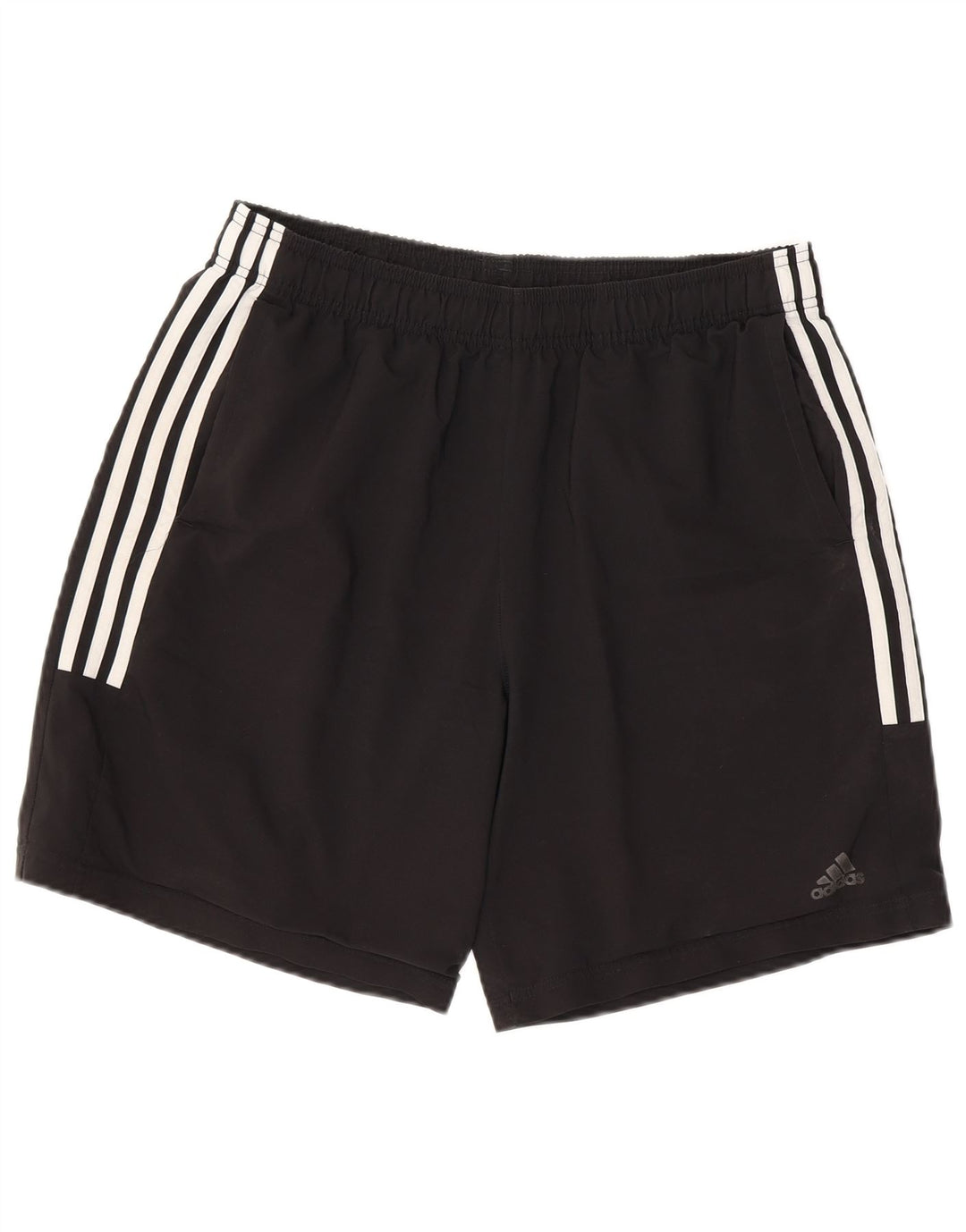 Adidas - Pantalones cortos deportivos para hombre, talla grande, poliéster negro