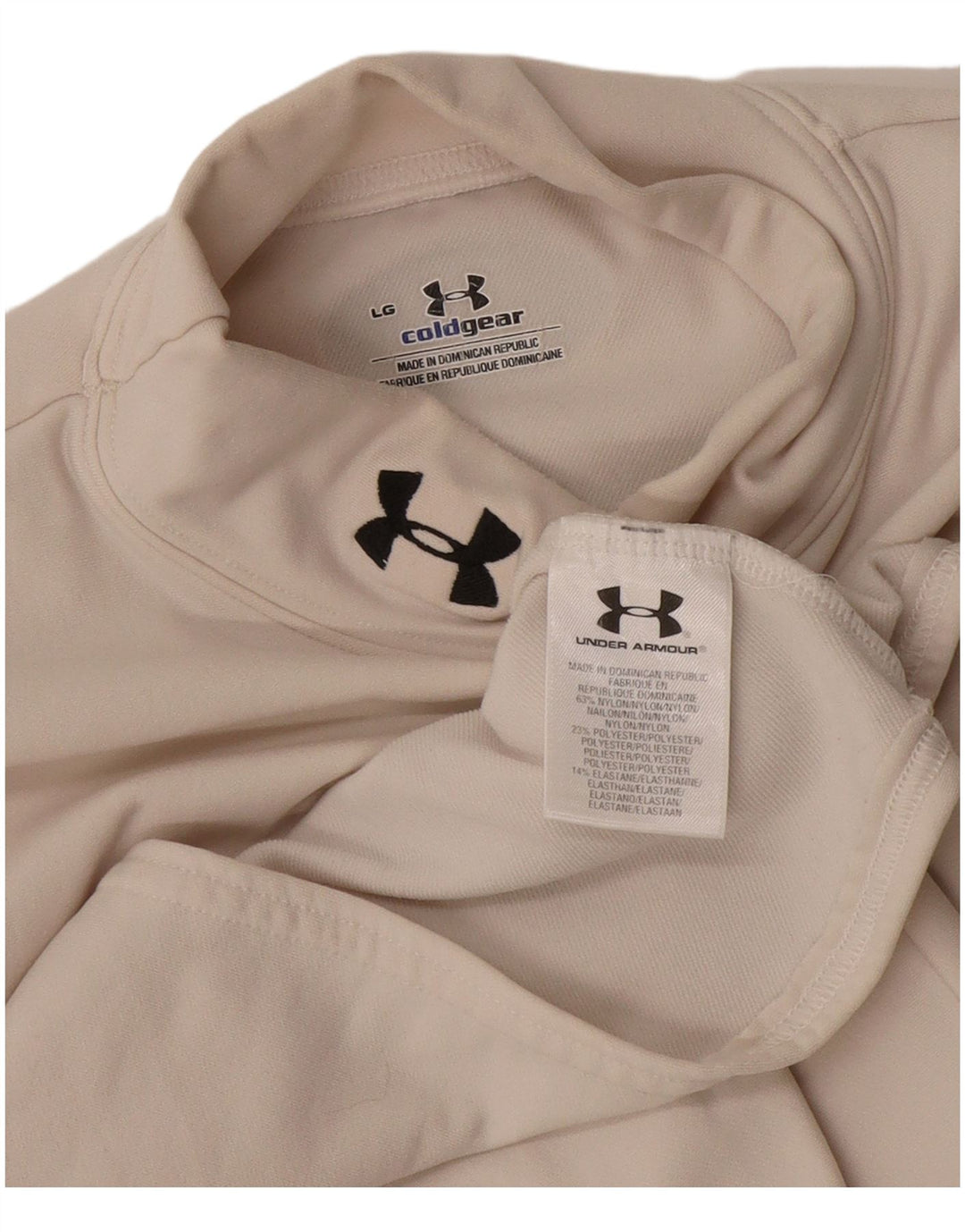 Under Armour Cold Gear Top de manga larga para mujer, talla grande, nailon blanquecino