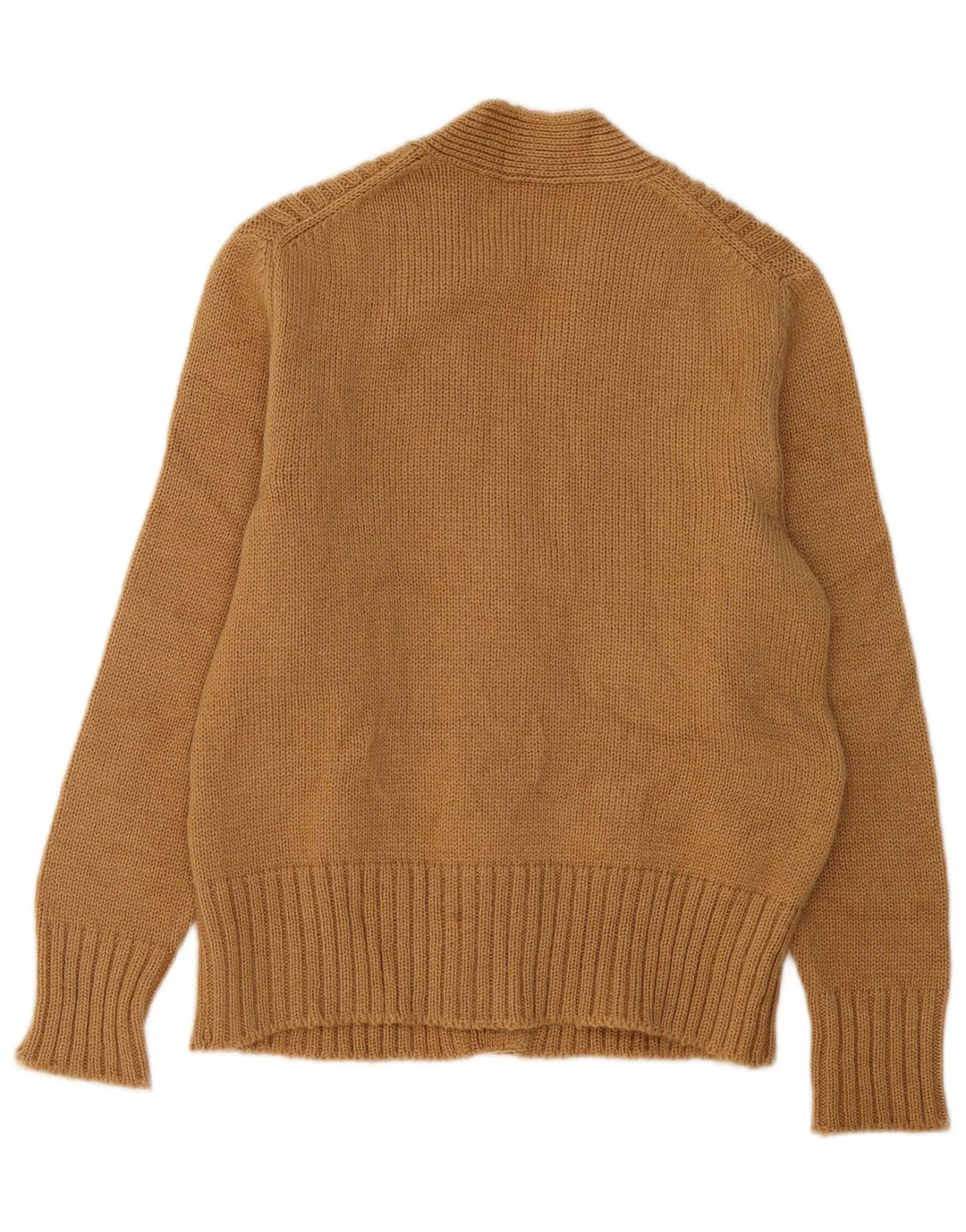 VINTAGE Suéter Cárdigan para Mujer Reino Unido 12 Beige Medio