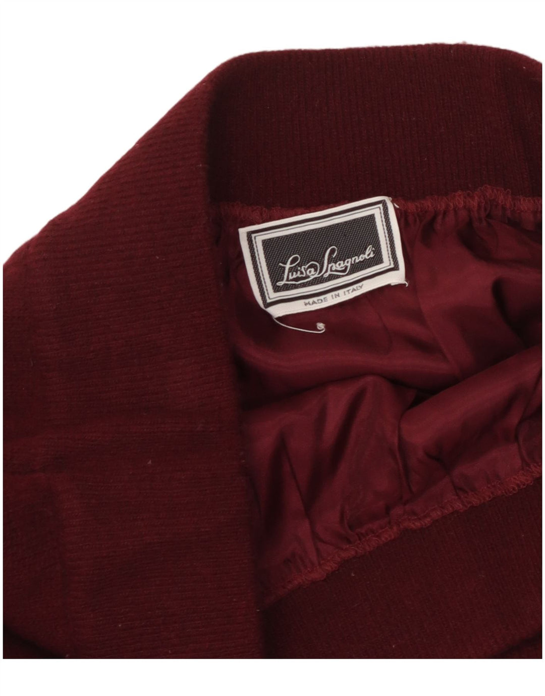 LUISA SPAGNOLI Falda lápiz de punto para mujer W36 XL Granate