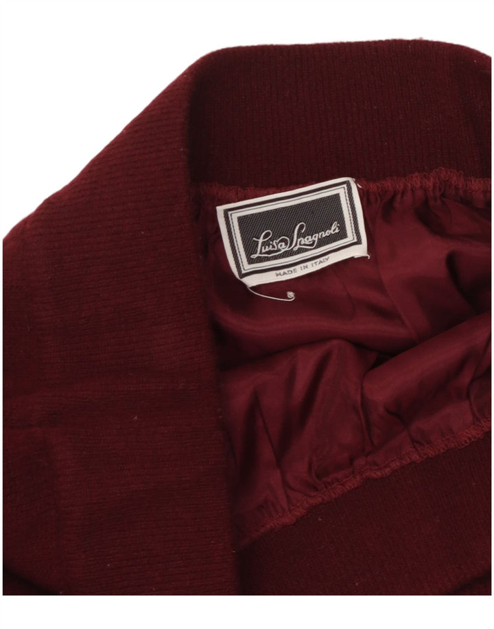 LUISA SPAGNOLI Falda lápiz de punto para mujer W36 XL Granate