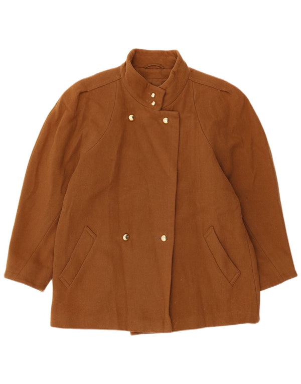 St Michael Chaqueta cruzada para mujer UK 44 Lana beige grande