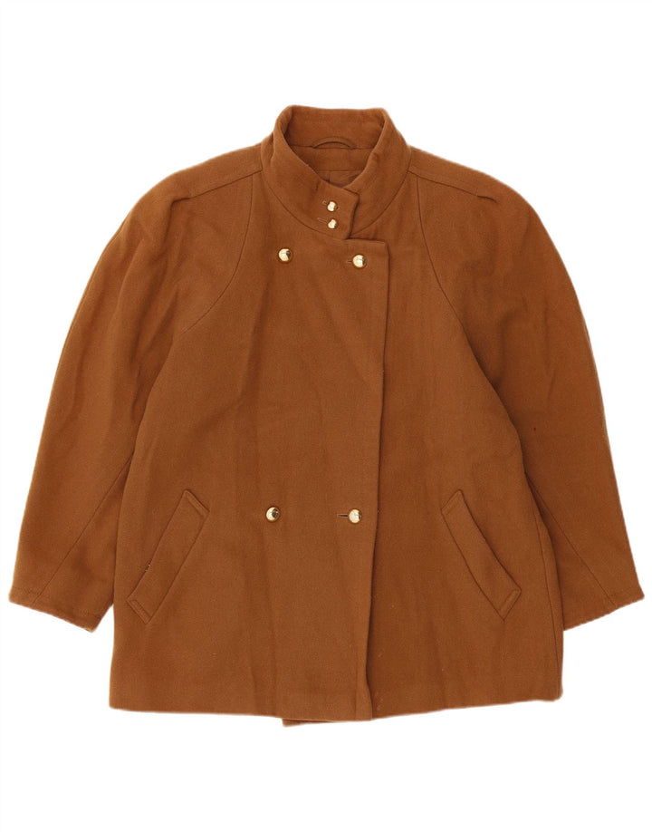 St Michael Chaqueta cruzada para mujer UK 44 Lana beige grande