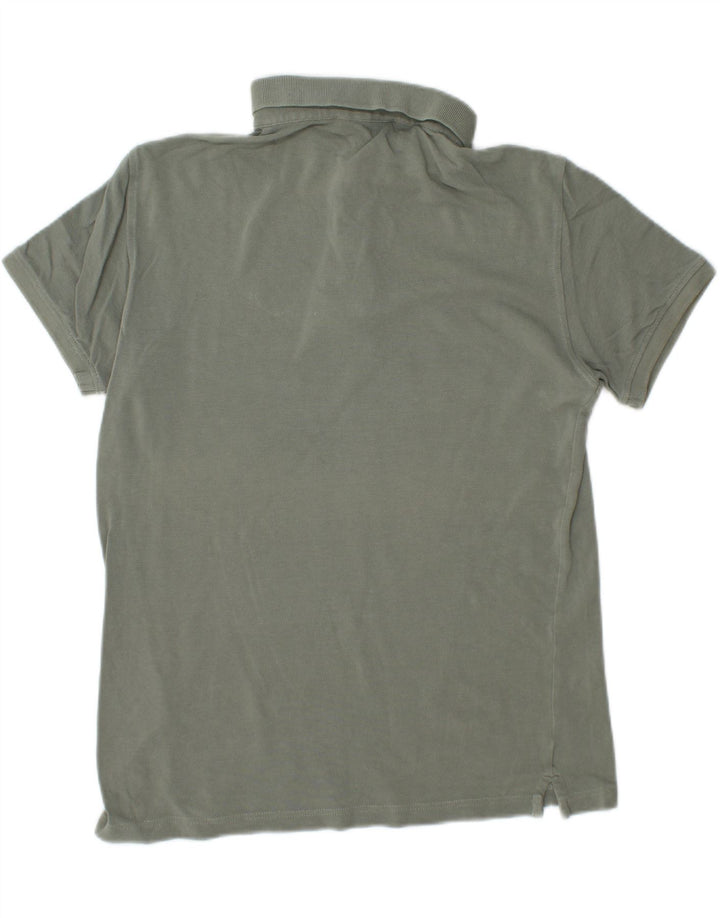 TRUSSARDI Mens Polo Shirt Large Khaki