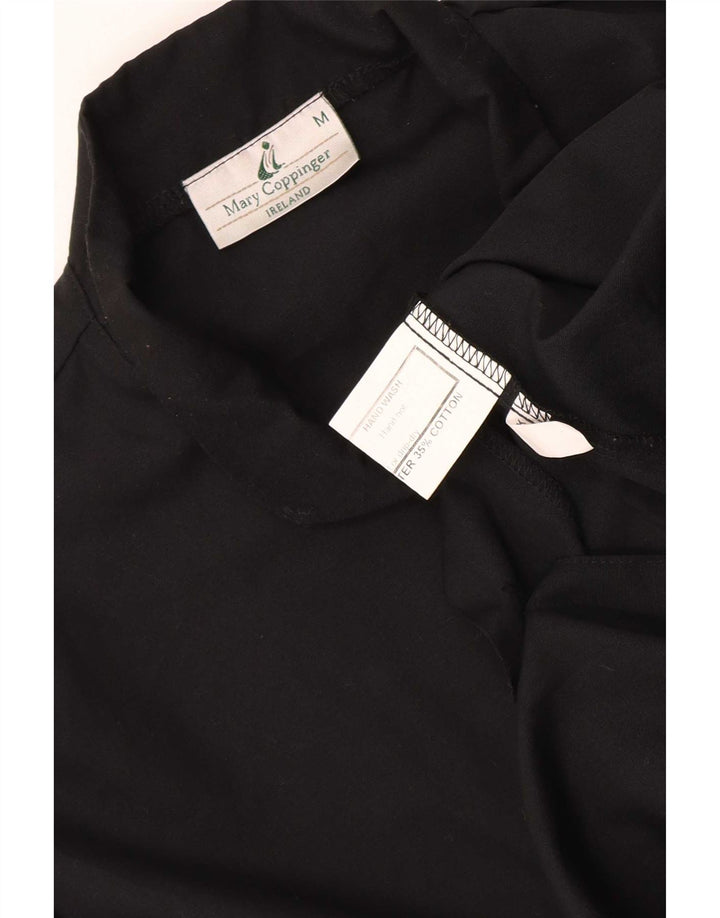 Mary Coppinger Camisa para hombre Mediana Poliéster negro