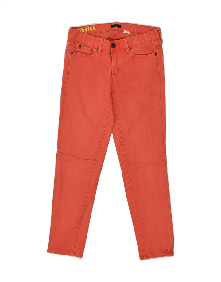 J. CREW Womens Toothpick Slim Jeans W25 L25 Red Cotton | Vintage J. Crew | Thrift | Second-Hand J. Crew | Used Clothing | Messina Hembry 