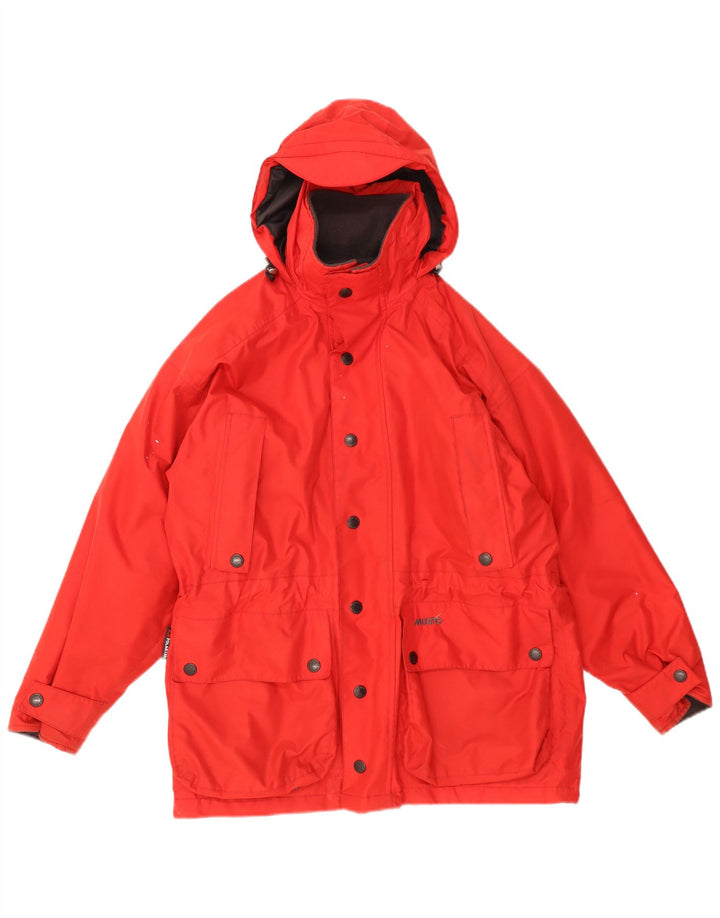 Musto Chaqueta cortavientos con capucha para hombre UK 36 Small Red Poliéster