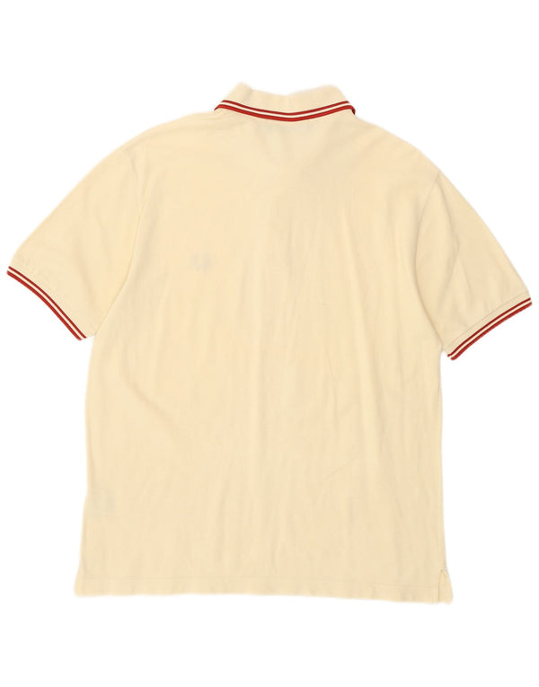 Fred Perry Polo Para Hombre Pequeño De Algodón Blanco Roto