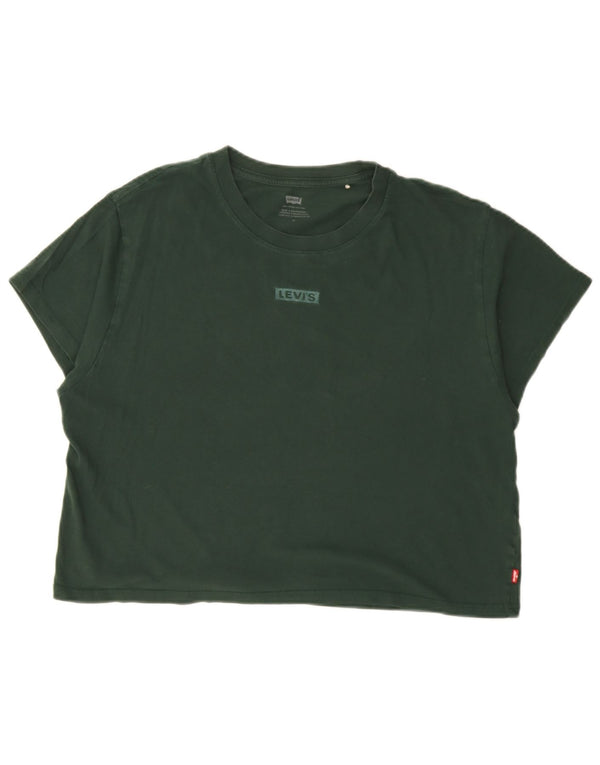 Levi's Camiseta corta para mujer UK 44 Verde medio