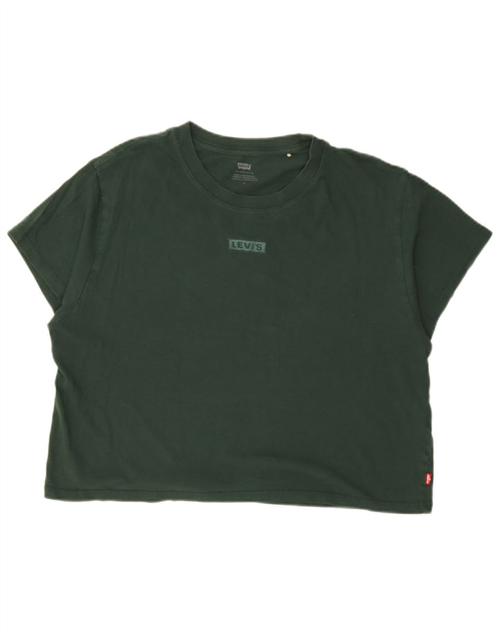Levi's Camiseta corta para mujer UK 44 Verde medio