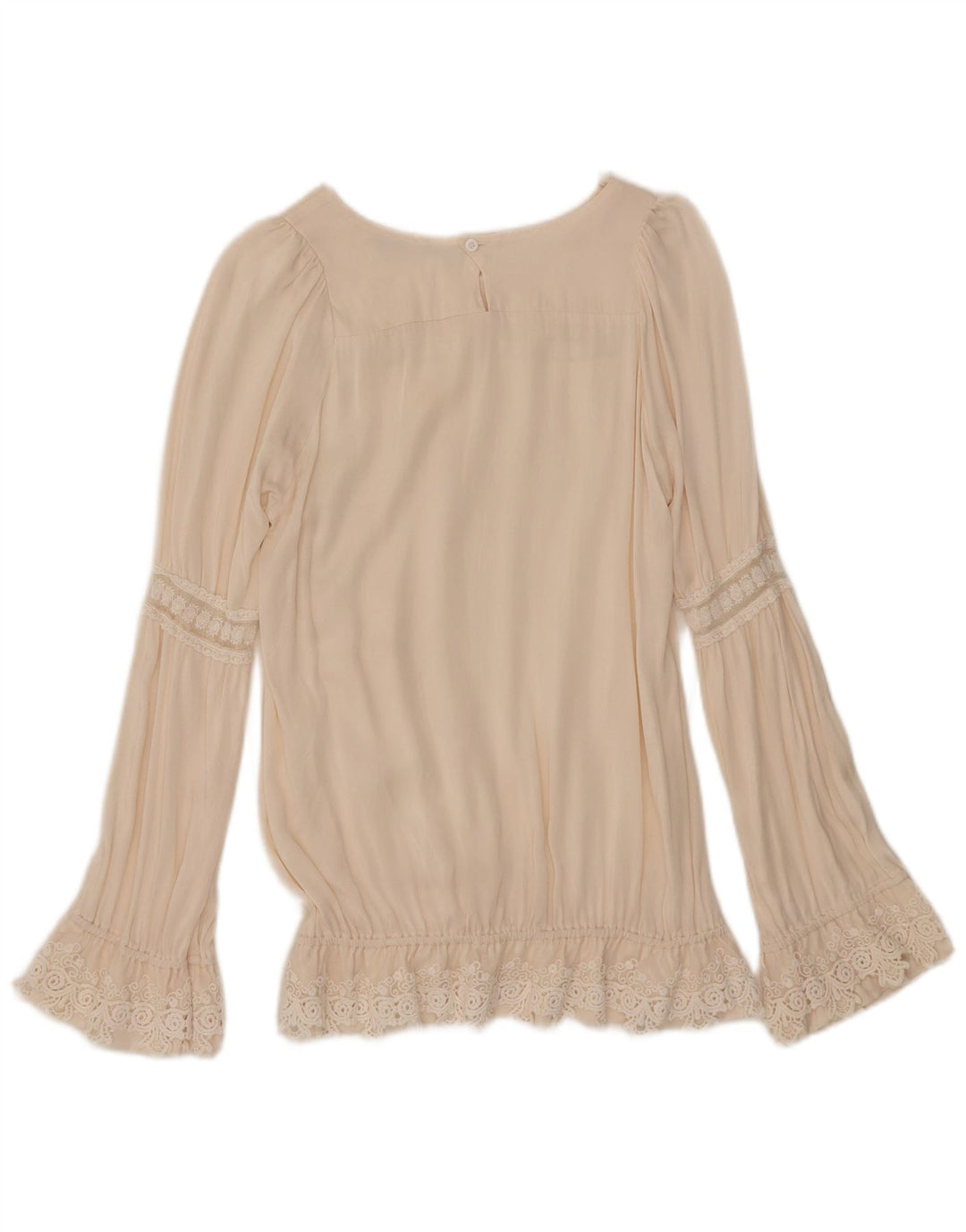 Blusa vintage de manga larga para mujer Top IT 40 Small Off White
