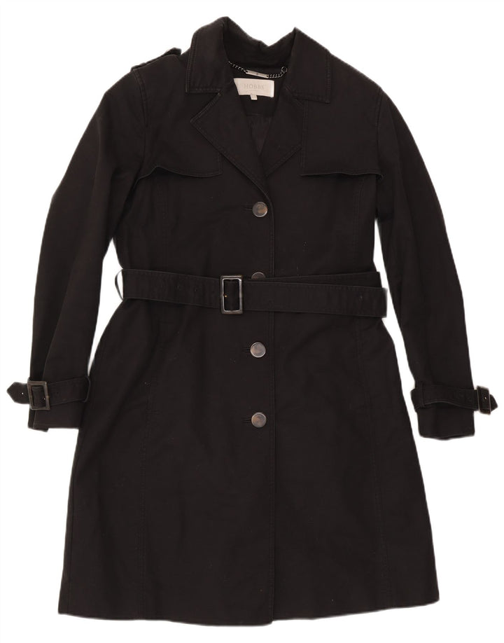 Hobbs Gabardina para mujer Reino Unido 12 Algodón negro mediano
