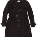 Hobbs Gabardina para mujer Reino Unido 12 Algodón negro mediano