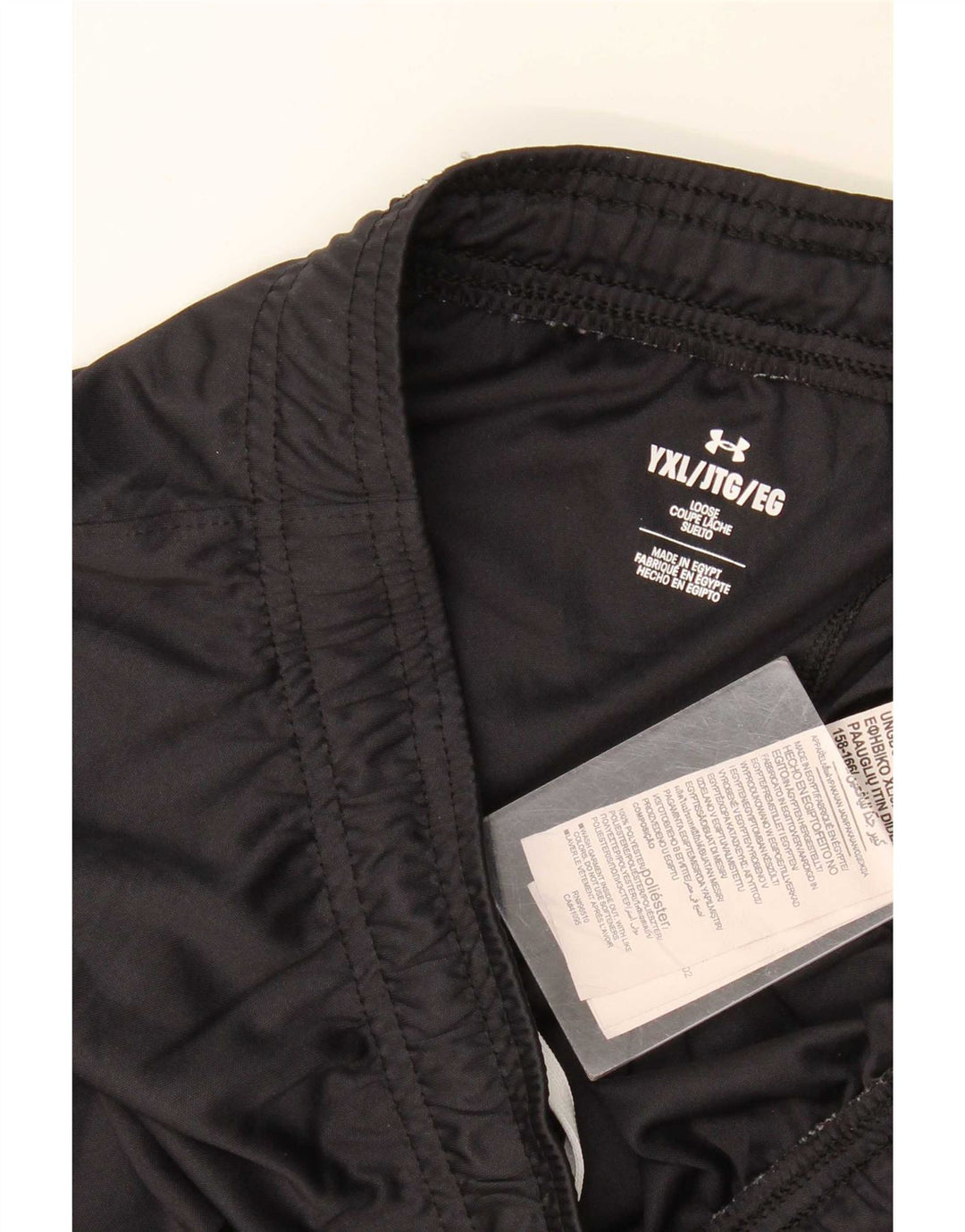 Under Armour Pantalones cortos deportivos para niño 13-14 años XL Negro Poliéster