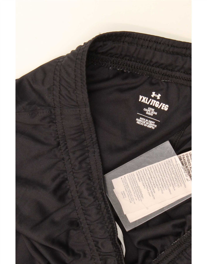 Under Armour Pantalones cortos deportivos para niño 13-14 años XL Negro Poliéster