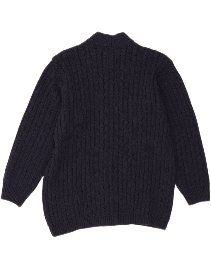 MARIA JOSE Womens Cardigan Sweater IT 42 Medium Navy Blue Wool Vintage Maria Jose and Second-Hand Maria Jose from Messina Hembry 