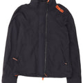 Superdry Chaqueta impermeable The Windcheater Graphic para mujer, talla 40, talla M, azul marino