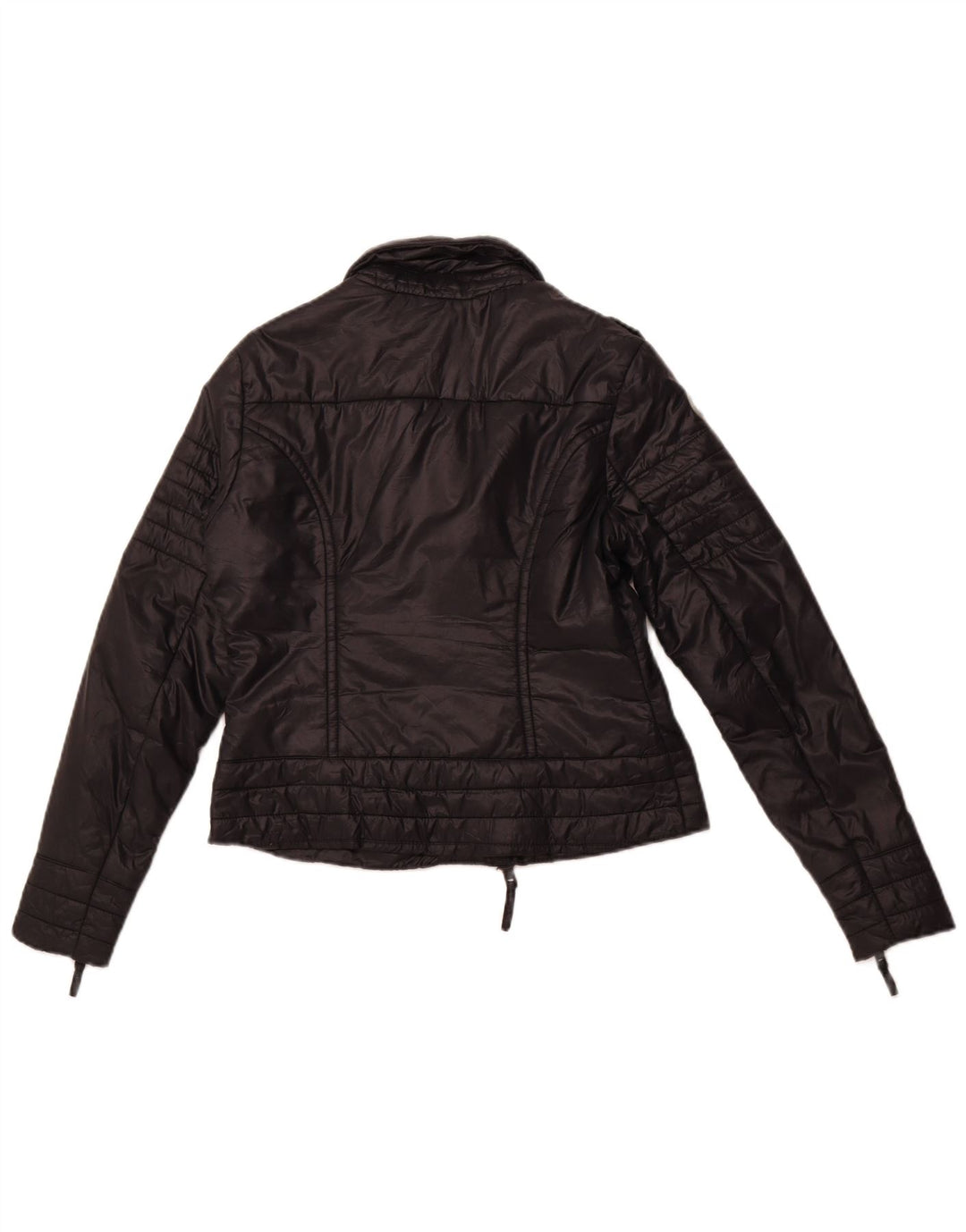 SUPERDRY Chaqueta cortavientos corta para mujer UK 40 Medium Black Nylon