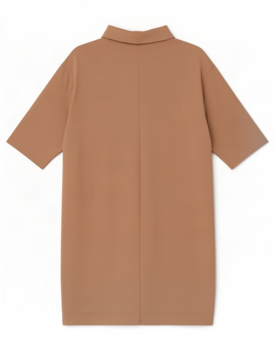 Zara Vestido recto para mujer UK 46 Grande Algodón beige