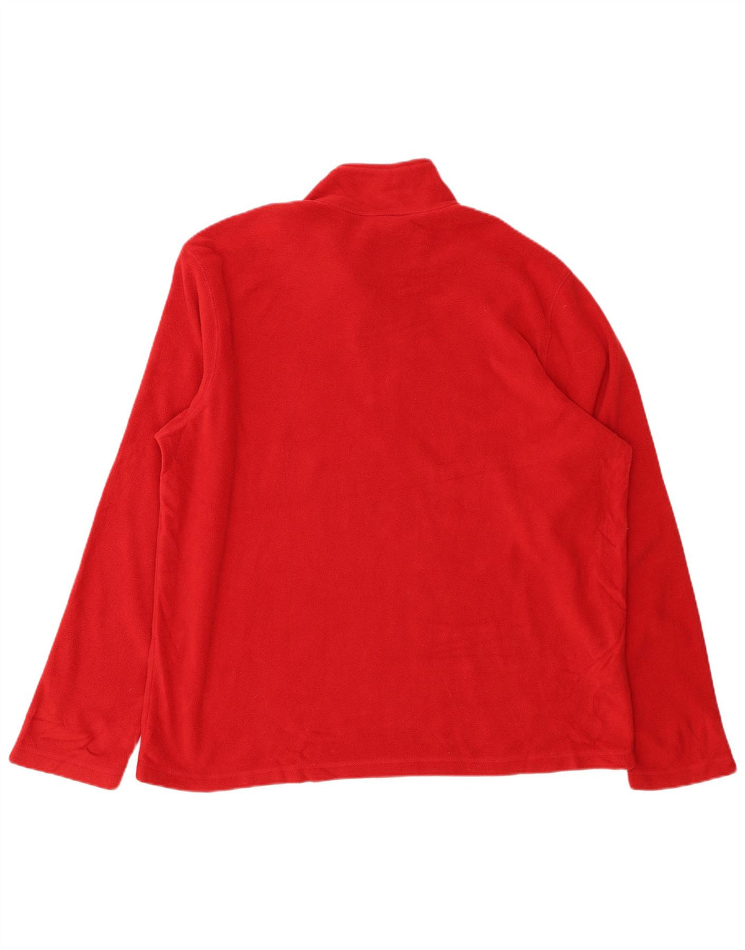EDDIE BAUER Jersey polar con cuello y cremallera para hombre XL Poliéster rojo