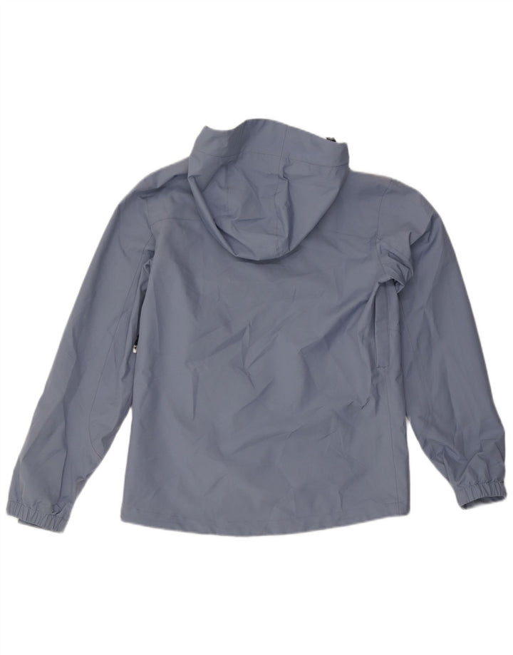 Kappa Chaqueta impermeable con capucha para mujer UK 44 Poliéster azul grande