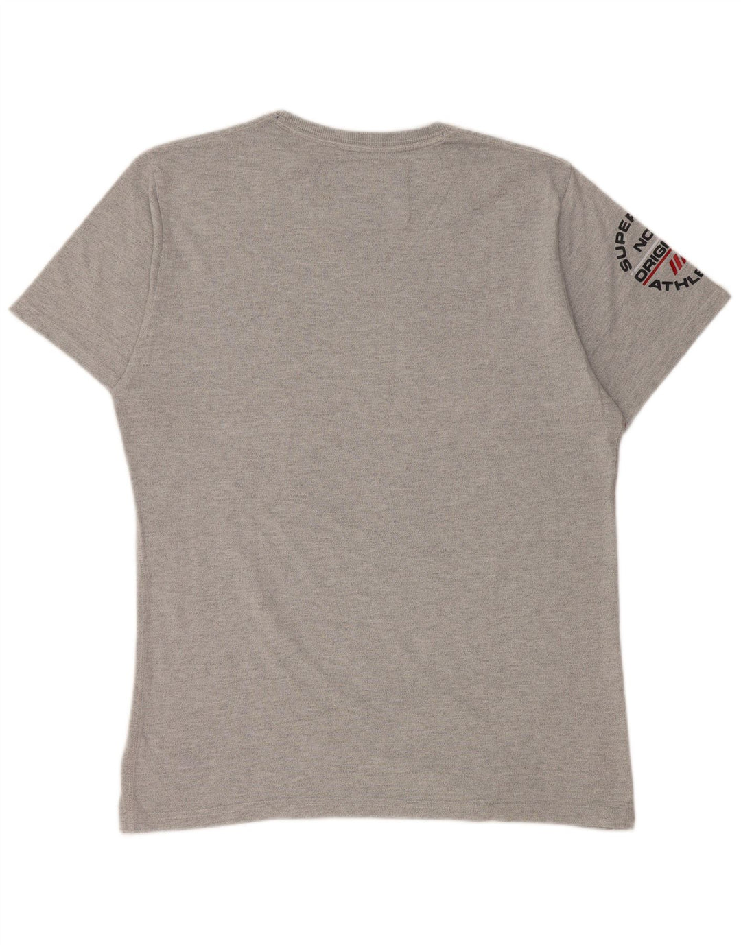 SUPERDRY Camiseta gráfica para mujer Top 2XL Gris Colorblock