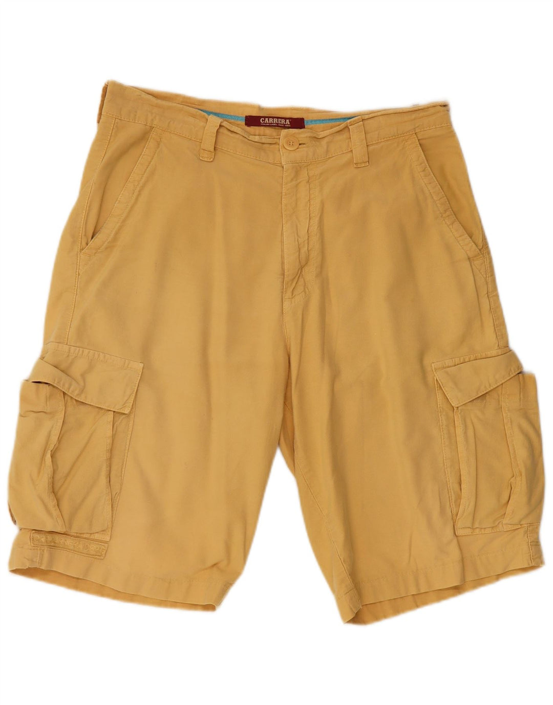 CARRERA Pantalones cortos cargo para hombre IT 46 Small W31 Algodón amarillo