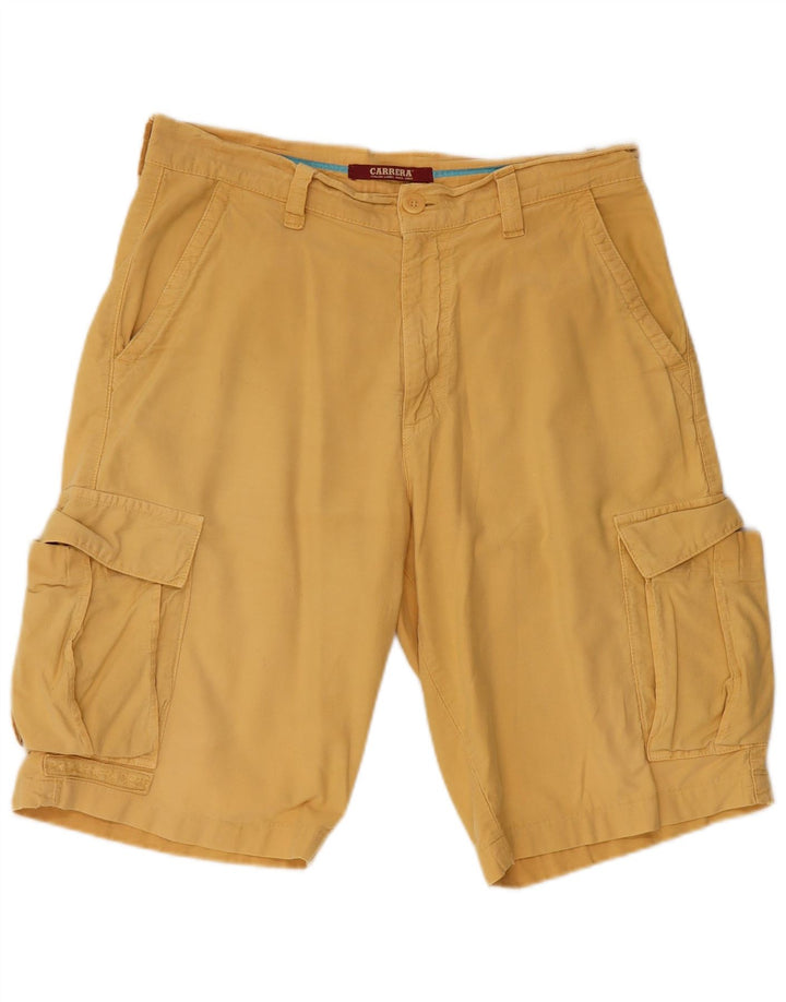 CARRERA Pantalones cortos cargo para hombre IT 46 Small W31 Algodón amarillo