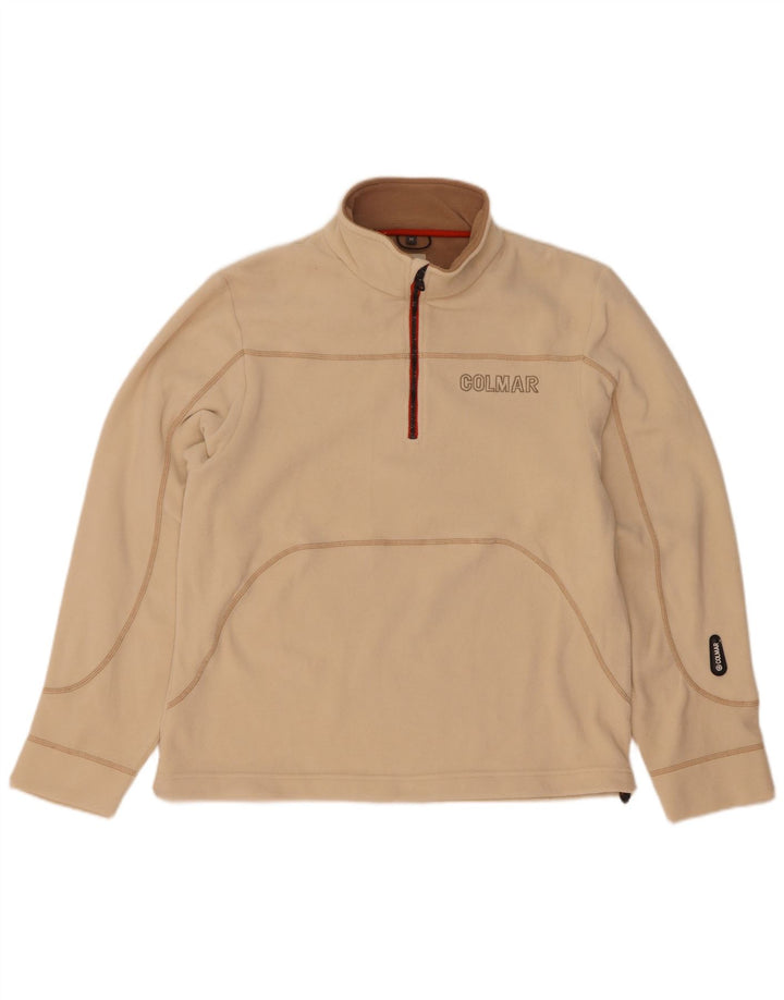 Colmar Hombre Jersey De Forro Polar Con Cremallera Y Cuello Medio Poliéster Beige