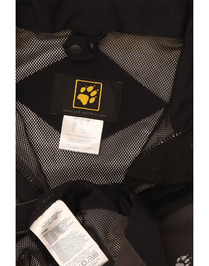 Jack Wolfskin Chaqueta impermeable para hombre ES 36/38 Marrón medio Poliamida color block