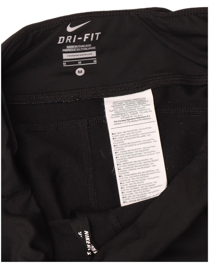 Nike Leggings Dri Fit para mujer UK 12 Mediano Negro Poliéster