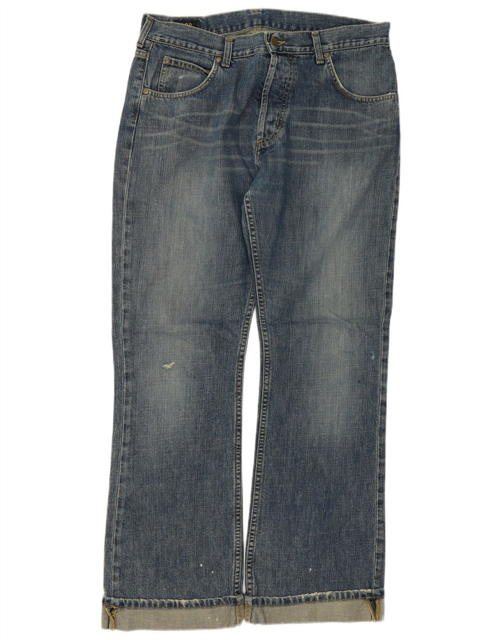 Vaqueros Lee Denver para mujer con corte de bota desgastado W36 L31 Algodón azul