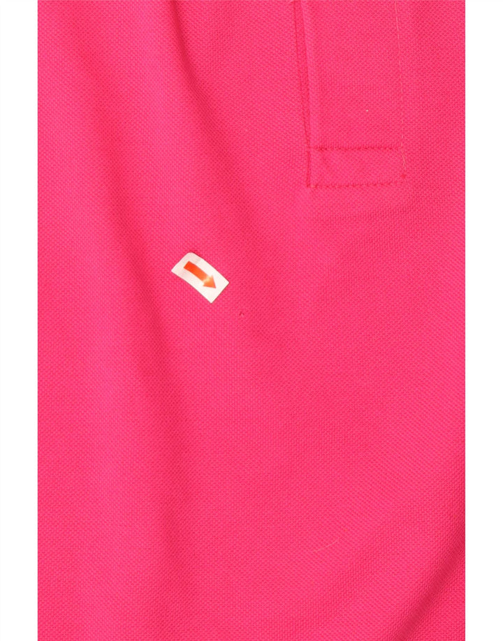 DIADORA Polo Hombre Grande Rosa Algodón